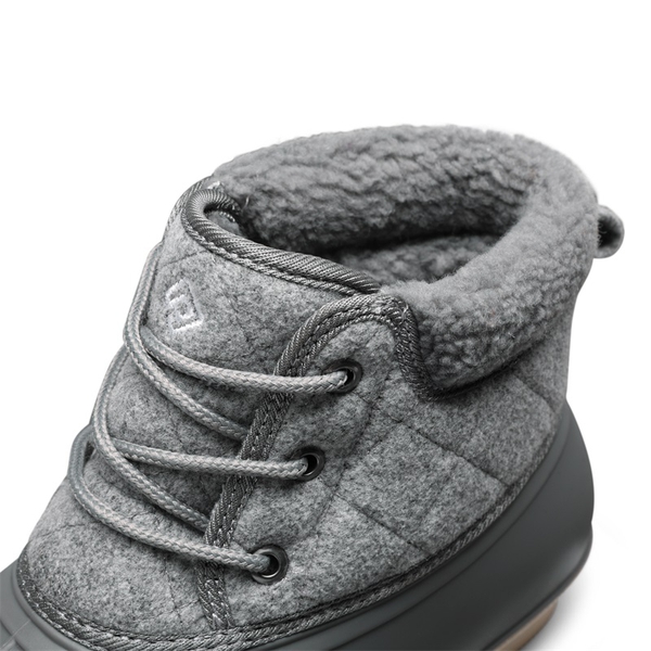 Waterproof Sherpa Snow Boots - GREY - 4
